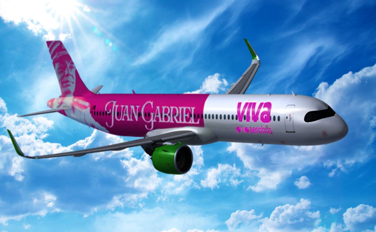 Viva Aerobus rinde homenaje a Juan Gabriel en su nuevo Airbus A321