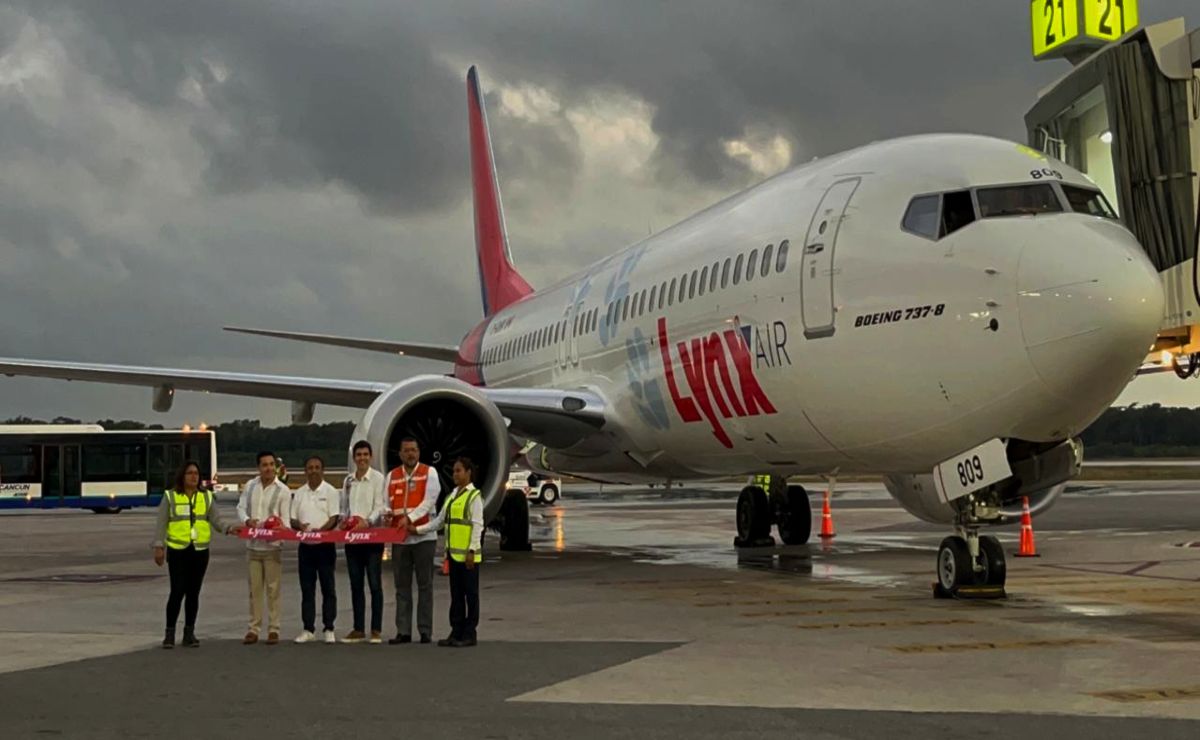 Aterriza Lynx Air en el aeropuerto de Cancún, enlazará al destino con Toronto 6 veces por semana