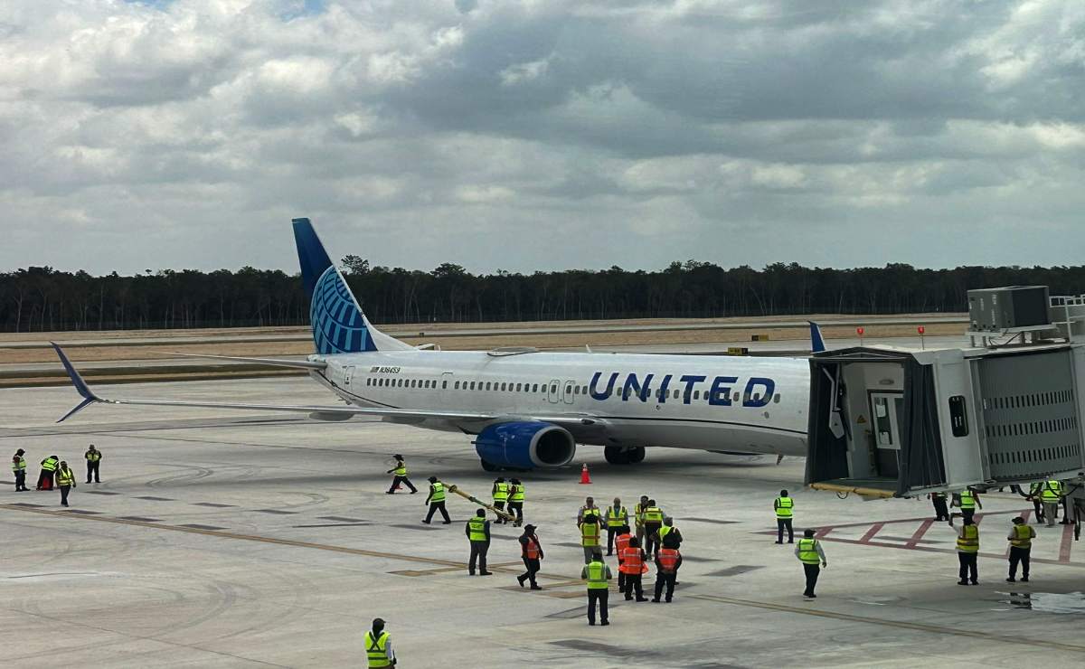 Aterriza United Airlines en aeropuerto de Tulum, conecta con Houston y Newark